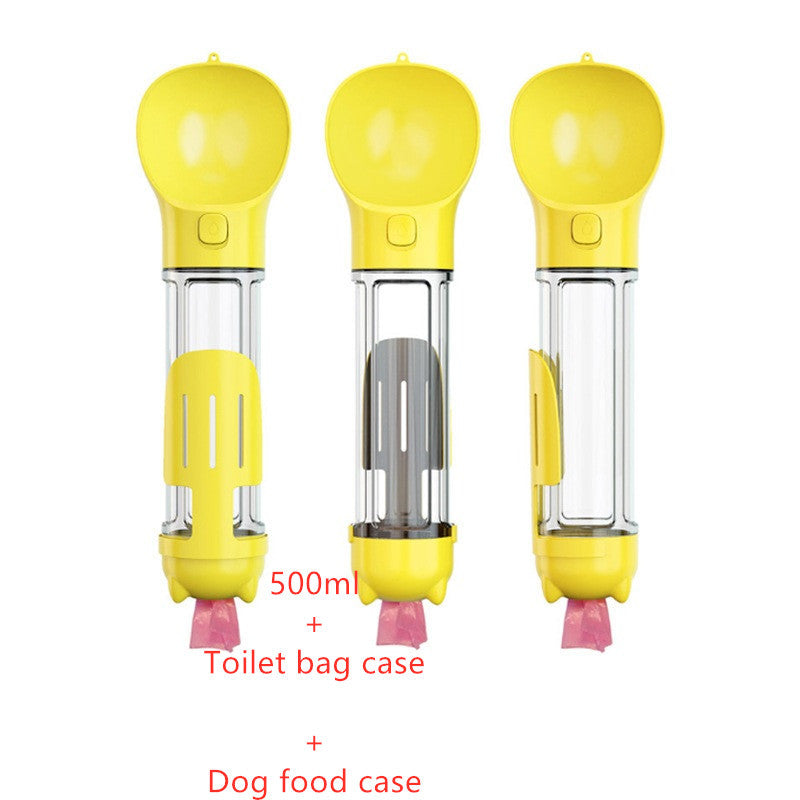 Pet Water Bottle 3 In 1 For Outdoor Adventures